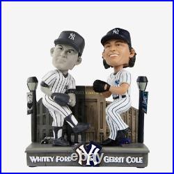 Whitey Ford & Gerit Cole New York Yankees Then And Now Bobblehead MLB Baseball